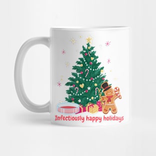 Infectiously happy holidays, microbiology and medicine christmas Mug